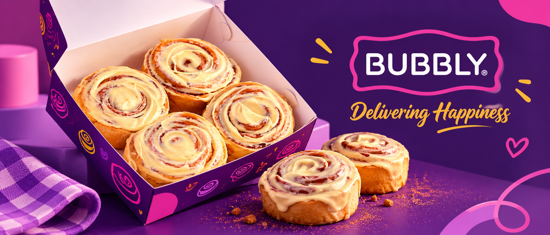 Bubbly Delivering Happiness